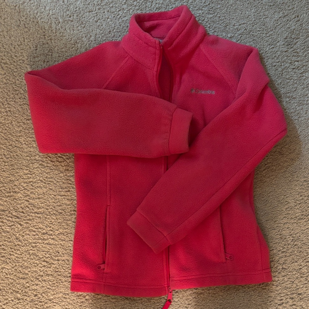 Columbia Vibrant Red Fleece Jacket